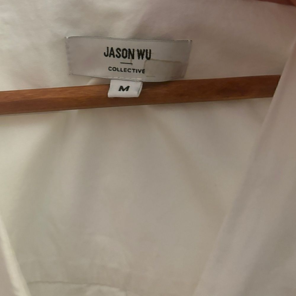 Jason Wu Collection White Button Up Poplin Minima… - image 6